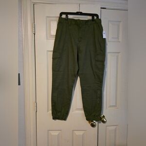 Women's Olive Cargo Pants Old Navy Size 12